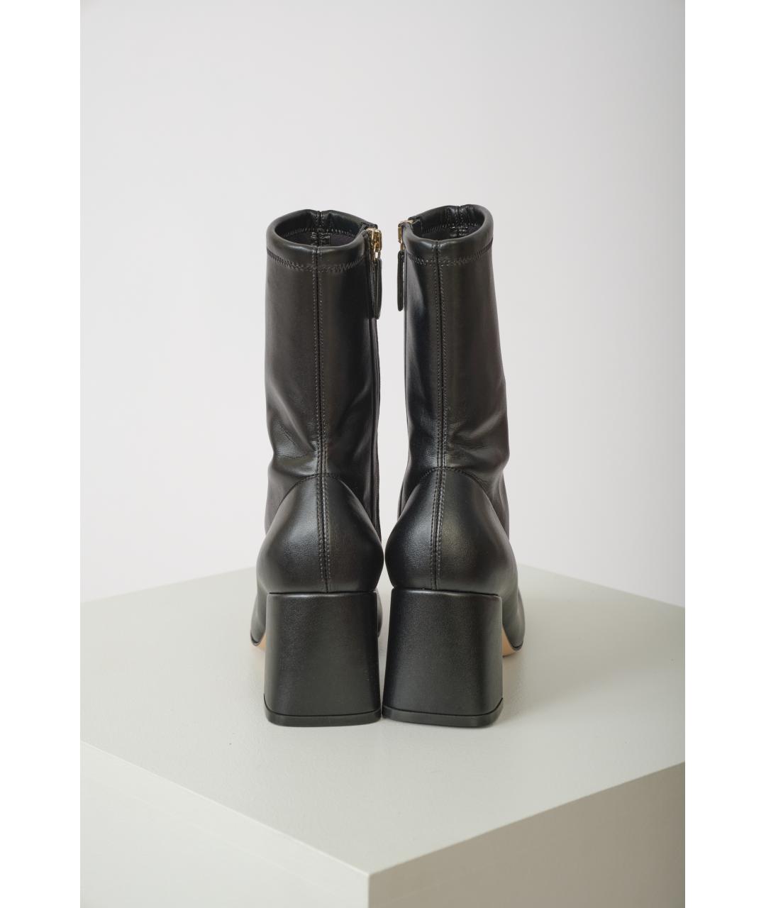 GIANVITO ROSSI Черные кожаные ботильоны, фото 3