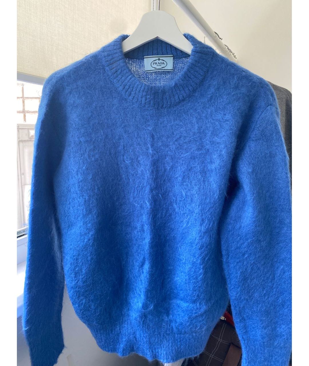 PRADA Синий шерстяной джемпер / свитер, фото 4