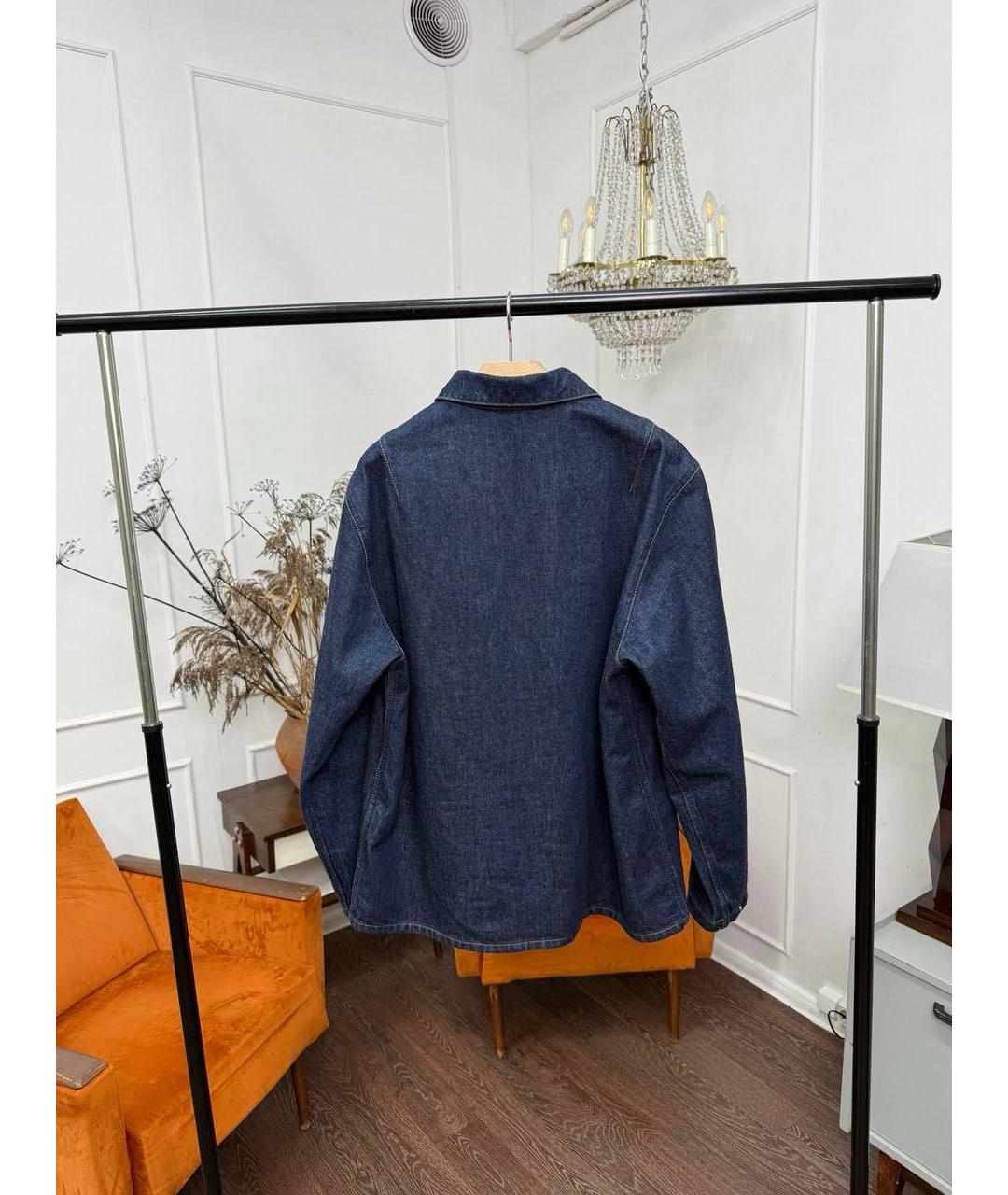 STONE ISLAND Темно-синяя деним куртка, фото 8