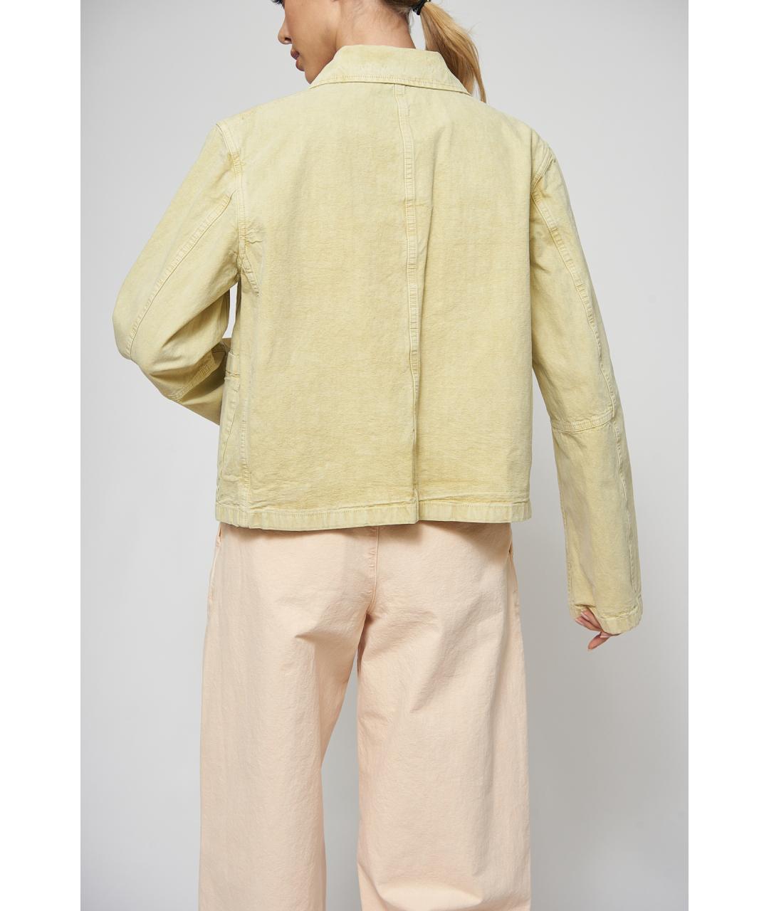 JIL SANDER Бежевая хлопковая куртка, фото 6