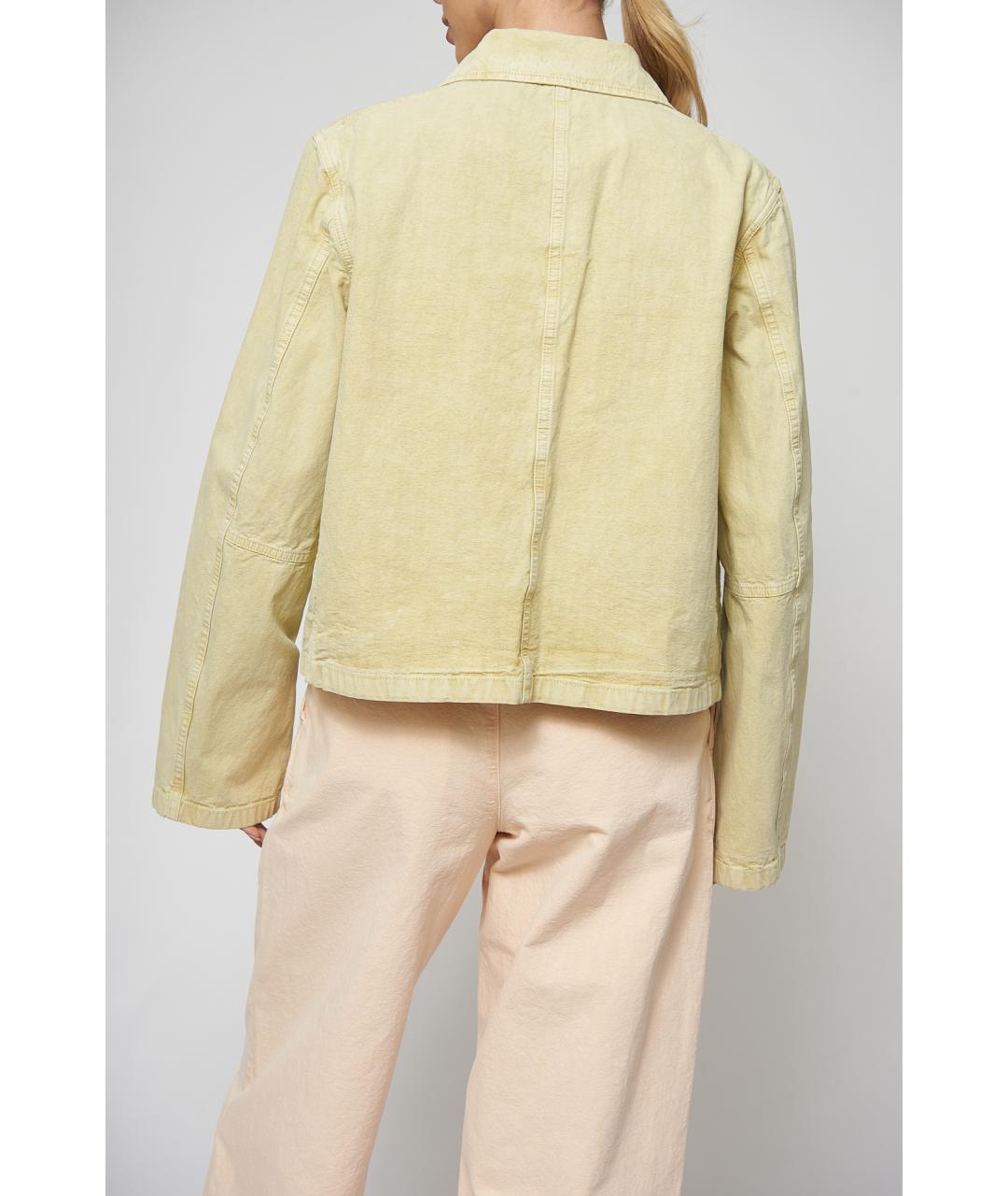 JIL SANDER Бежевая хлопковая куртка, фото 5