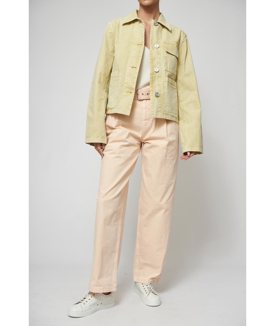 JIL SANDER Бежевая хлопковая куртка, фото 7
