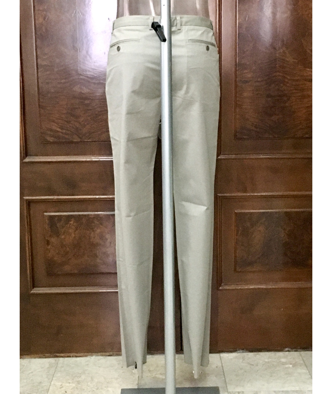 AZZARO Бежевые хлопко-эластановые повседневные брюки, фото 2