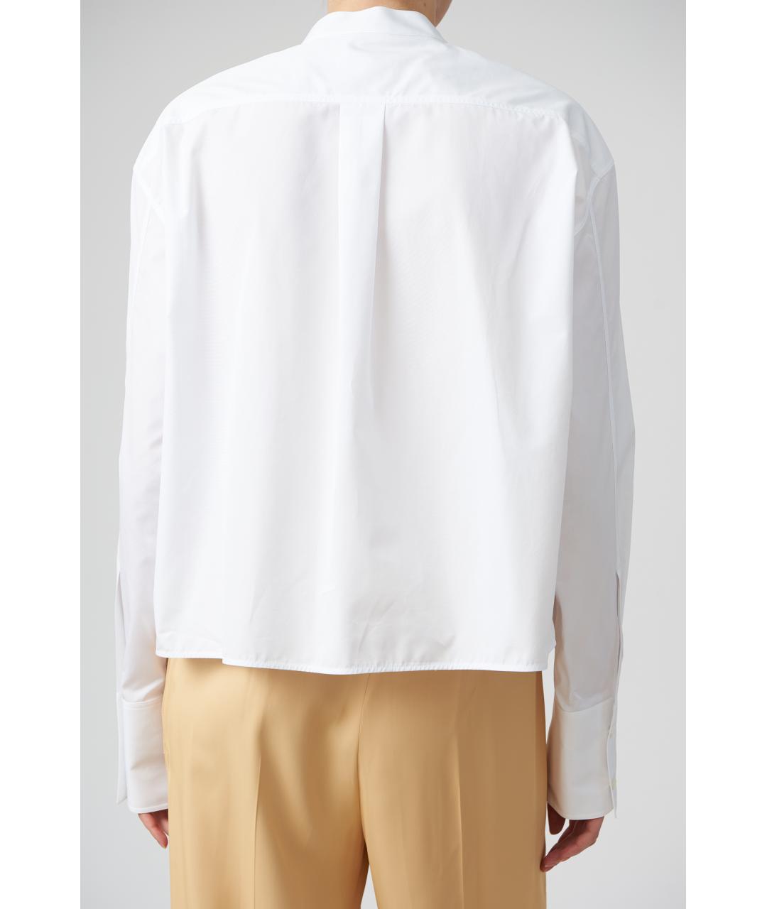 JIL SANDER Белая хлопковая рубашка, фото 4