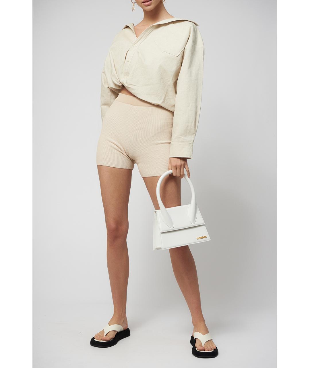 JACQUEMUS Бежевая хлопковая рубашка, фото 2