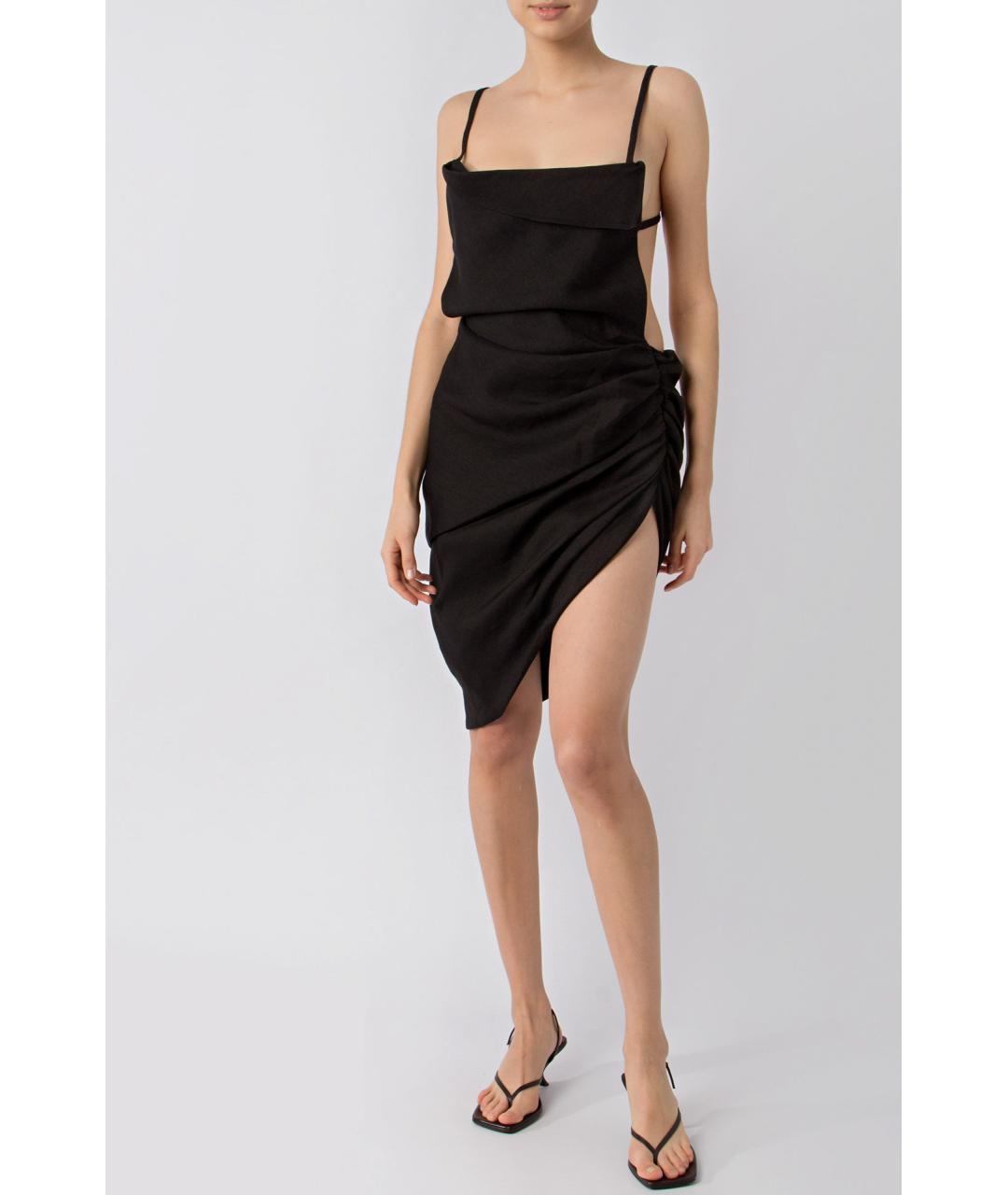 JACQUEMUS Черное коктейльное платье, фото 2