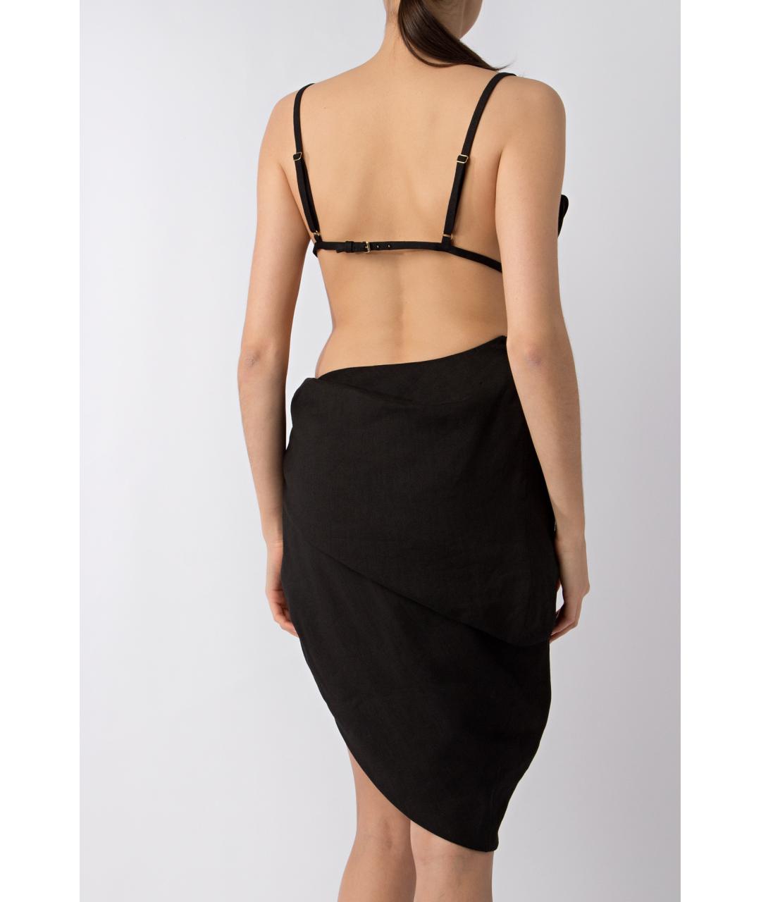 JACQUEMUS Черное коктейльное платье, фото 5