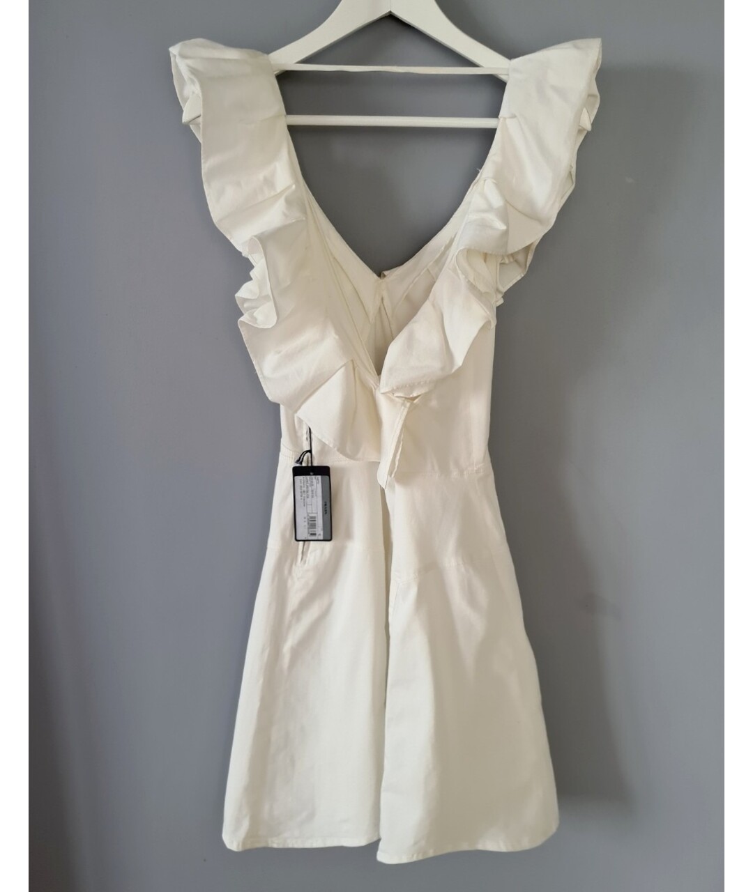 PRADA Белое хлопко-эластановое повседневное платье, фото 2