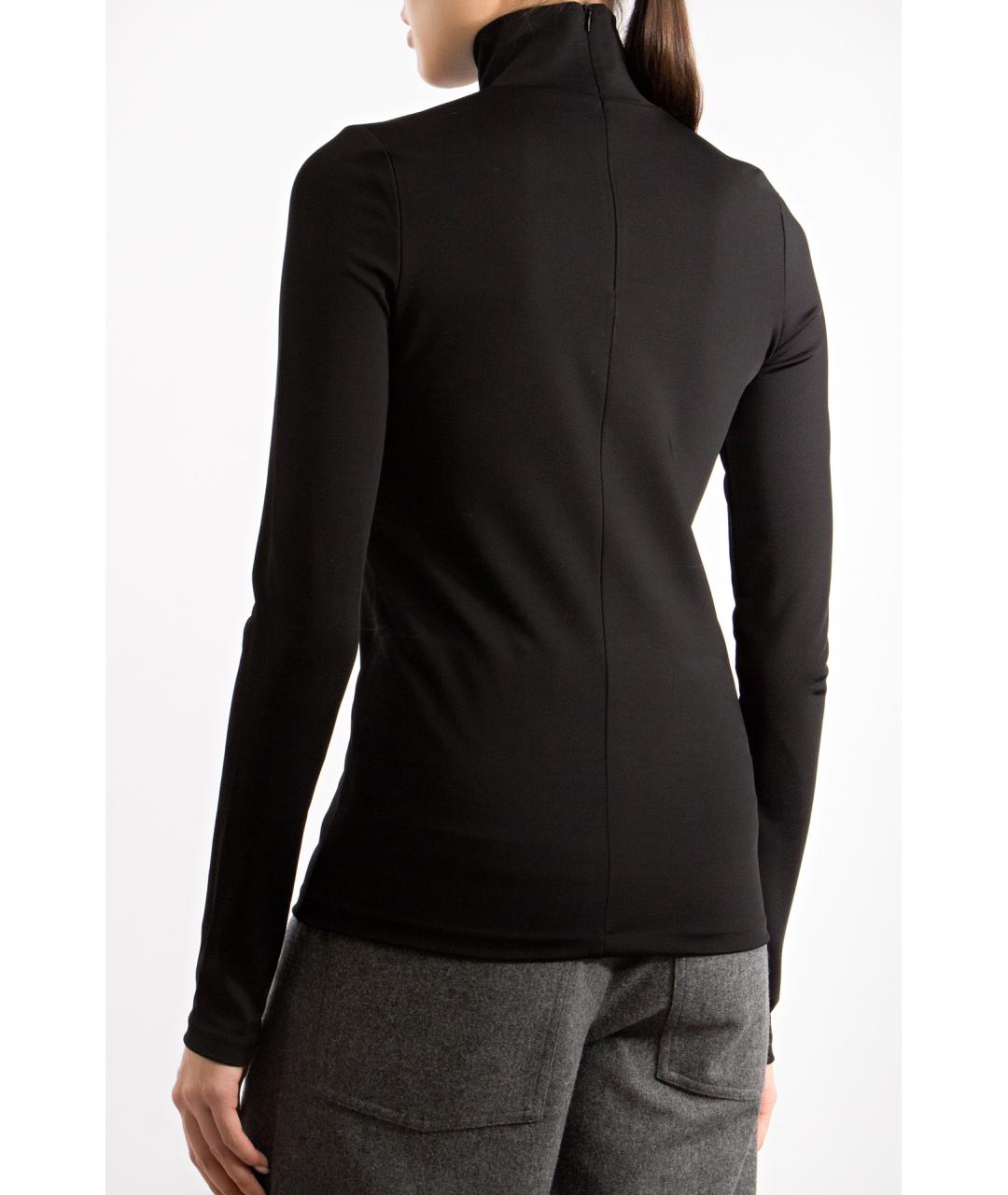 JIL SANDER Черная вискозная водолазка, фото 4