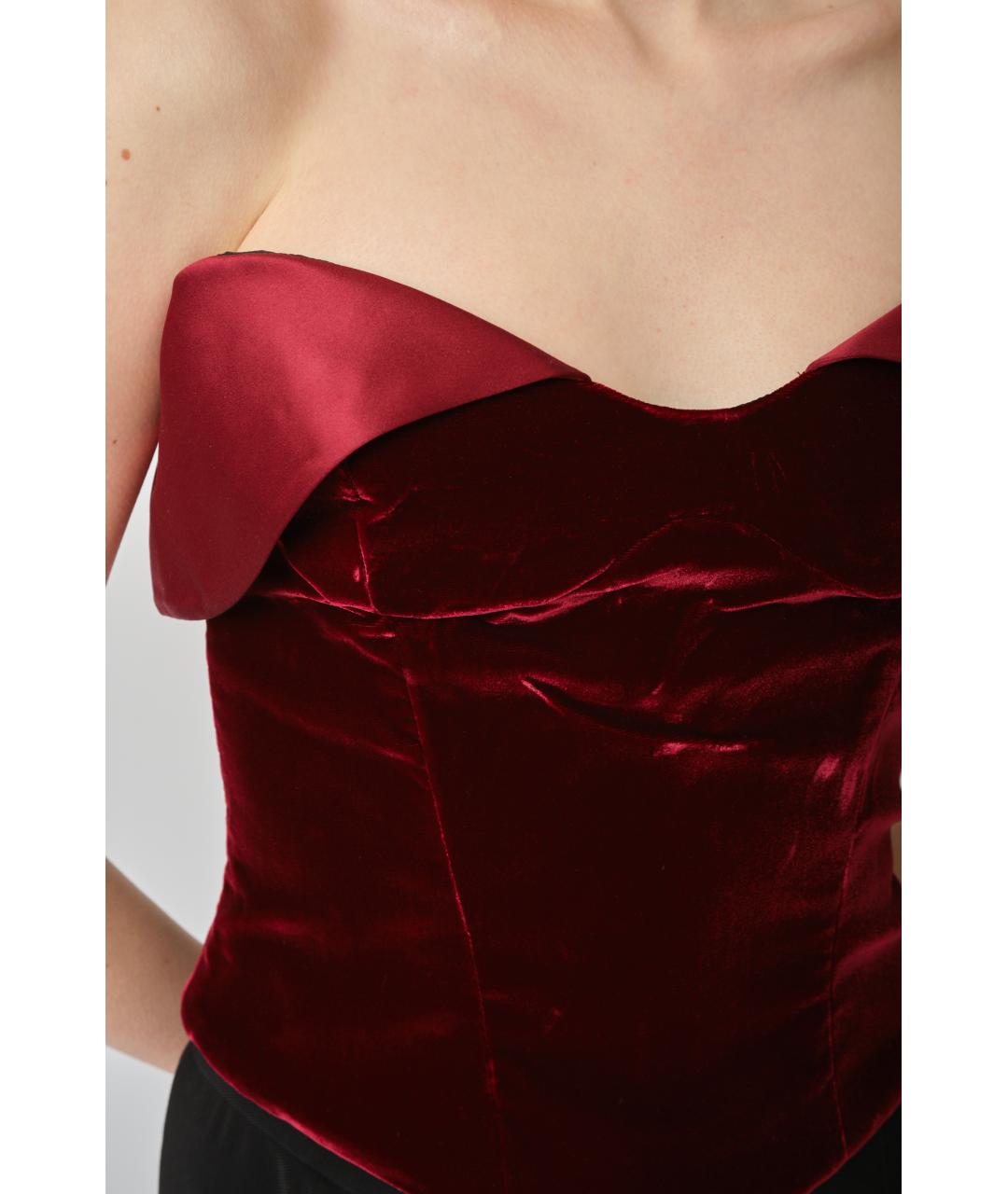 MUGLER Бордовый корсеты, фото 3