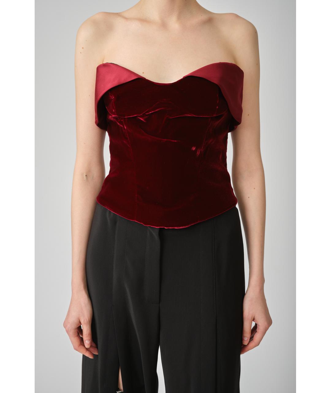 MUGLER Бордовый корсеты, фото 2