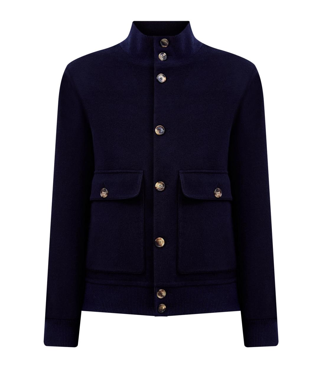 BRUNELLO CUCINELLI Темно-синяя кашемировая куртка, фото 1