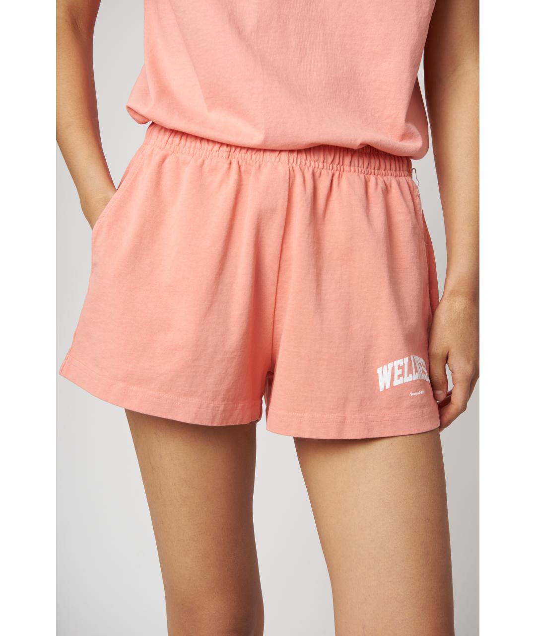SPORTY AND RICH Розовые хлопковые шорты, фото 3