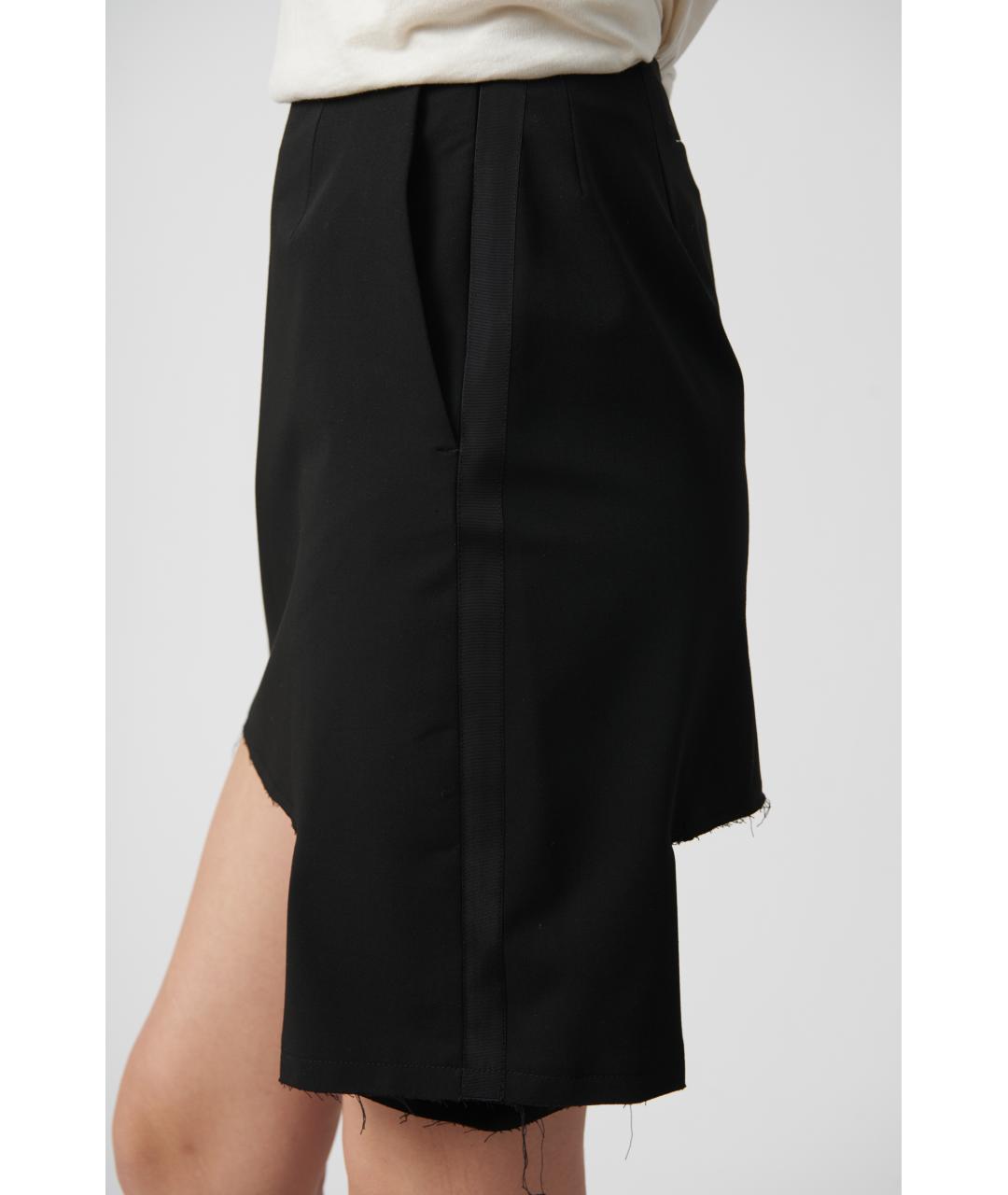 MM6 MAISON MARGIELA Коричневая полиэстеровая юбка мини, фото 5