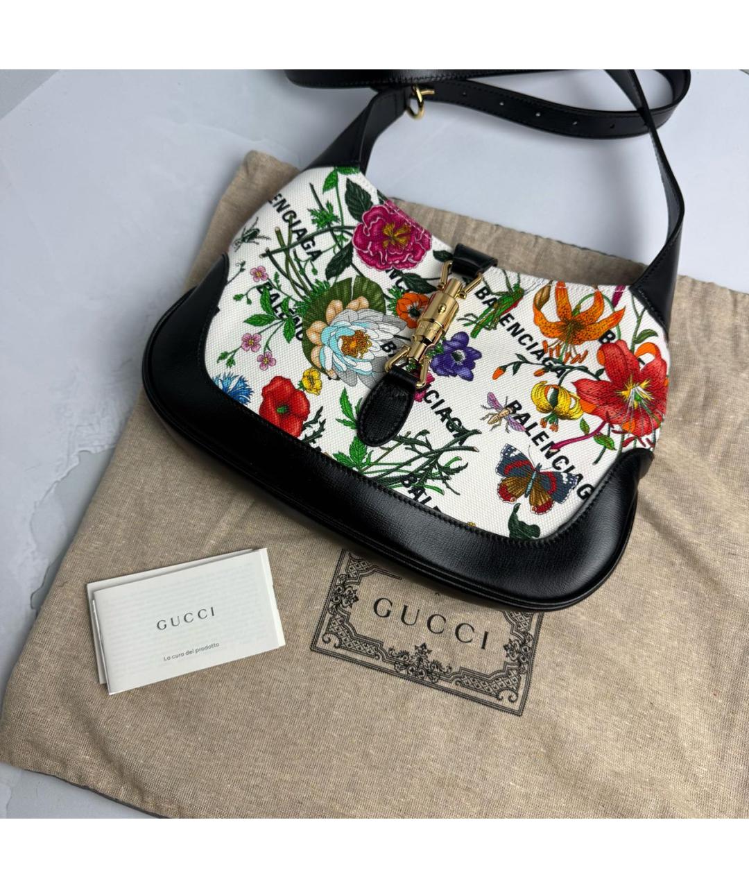 GUCCI Белая сумка с короткими ручками, фото 6