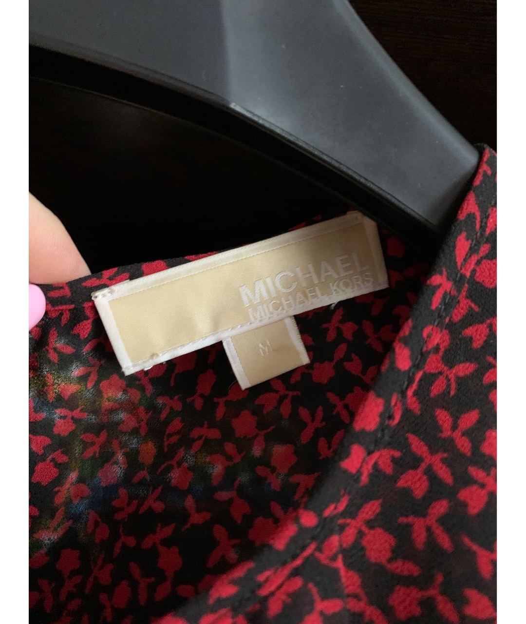 MICHAEL MICHAEL KORS Бордовая полиэстеровая рубашка, фото 3