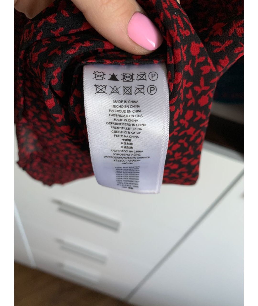 MICHAEL MICHAEL KORS Бордовая полиэстеровая рубашка, фото 4
