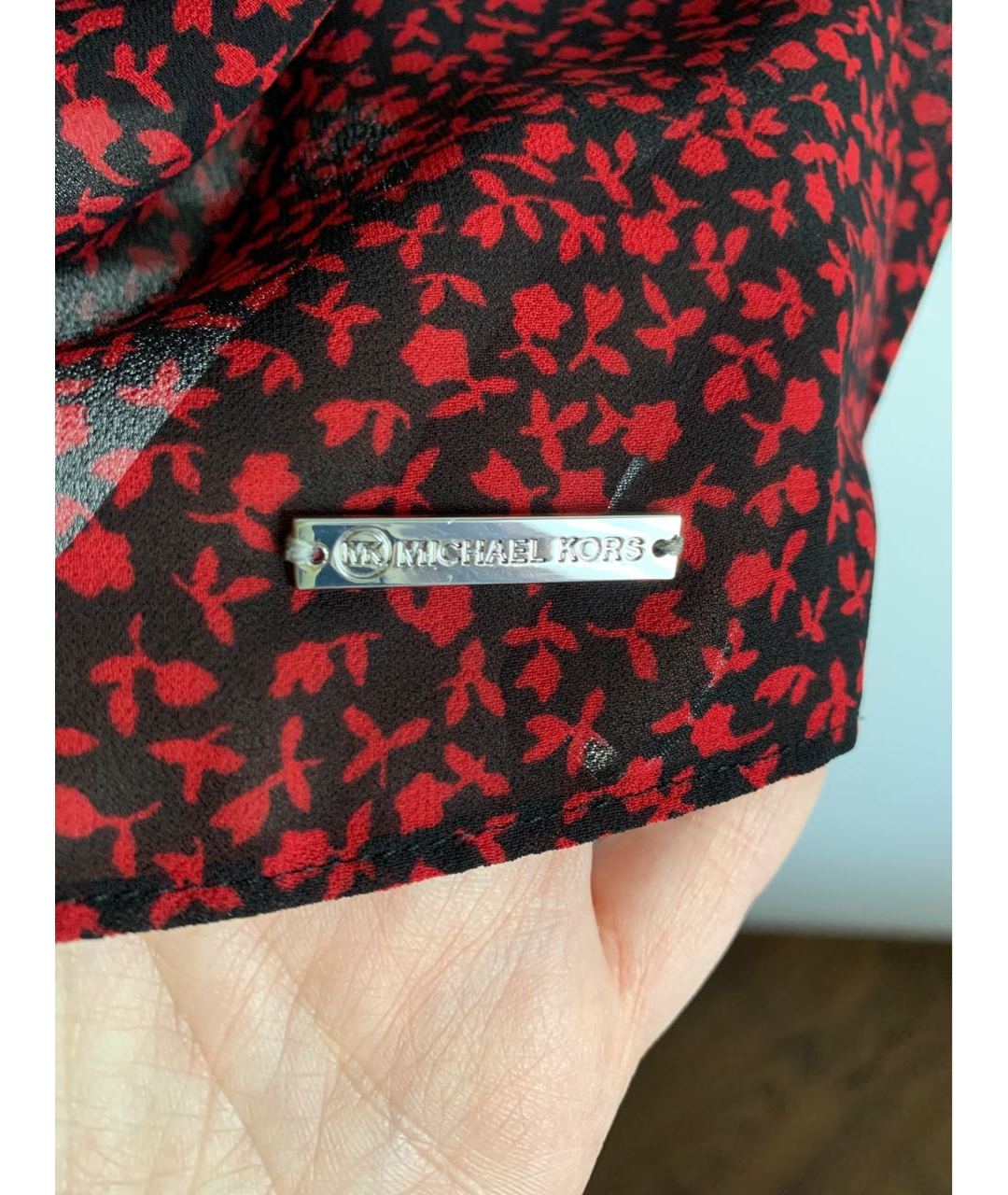 MICHAEL MICHAEL KORS Бордовая полиэстеровая рубашка, фото 5