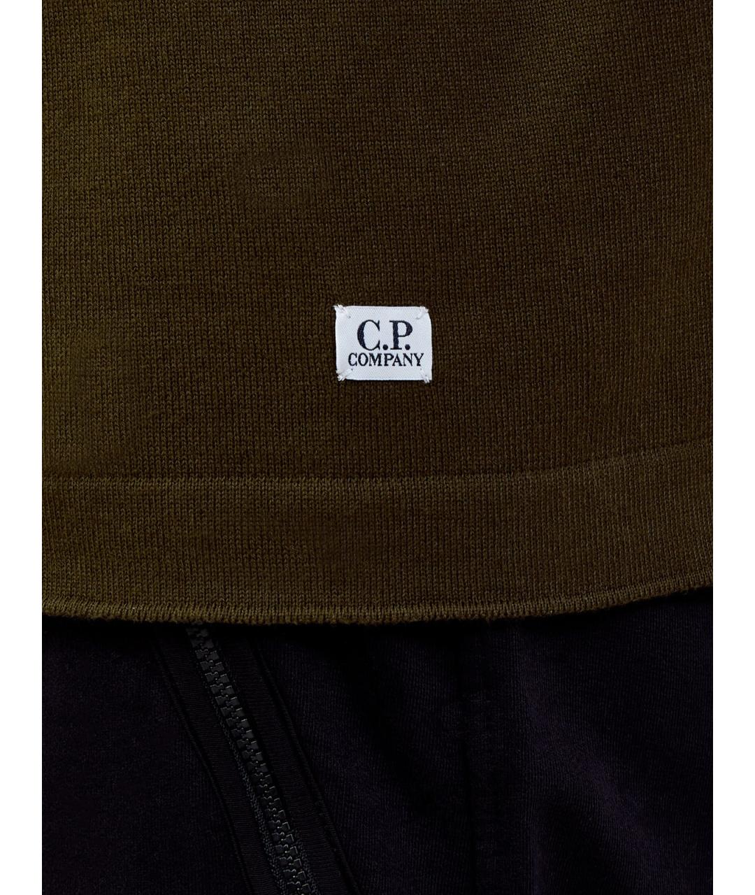 CP COMPANY Хаки хлопковая футболка, фото 5