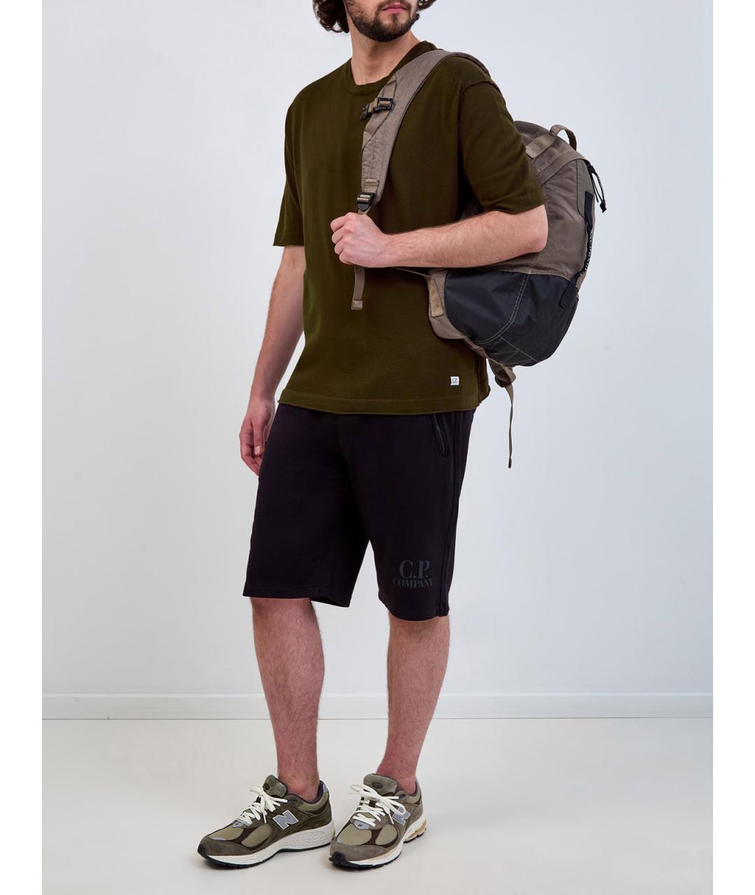 CP COMPANY Хаки хлопковая футболка, фото 2