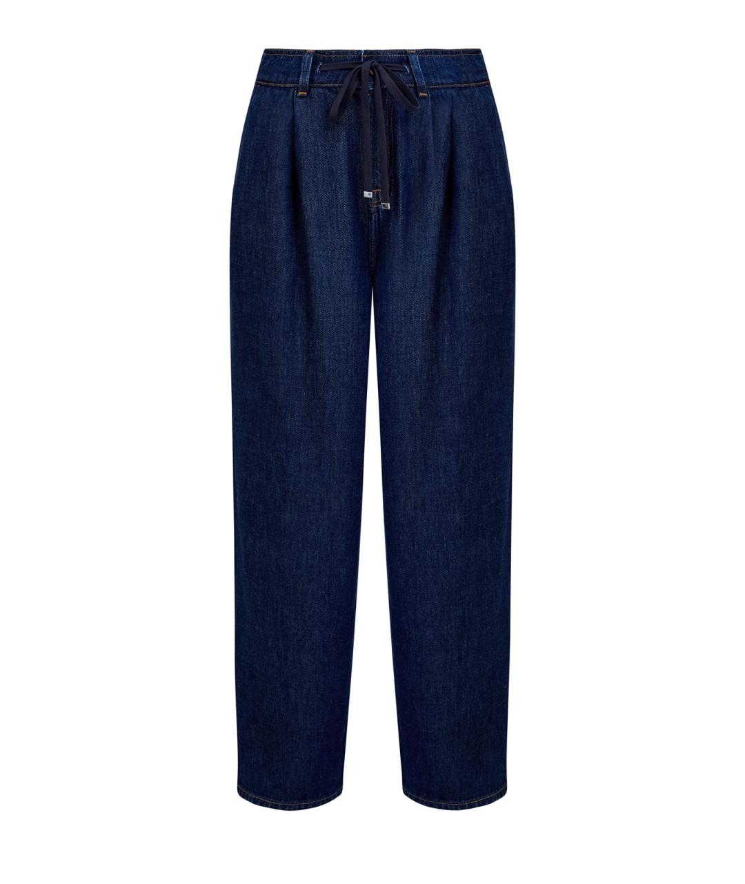 7 FOR ALL MANKIND Синие прямые джинсы, фото 1