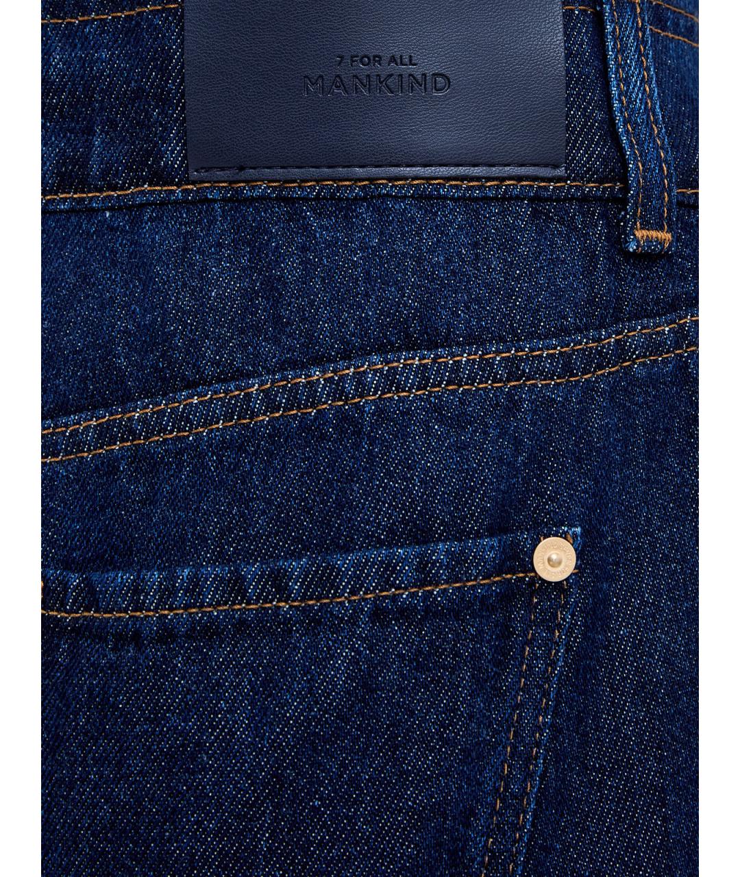7 FOR ALL MANKIND Синие прямые джинсы, фото 5