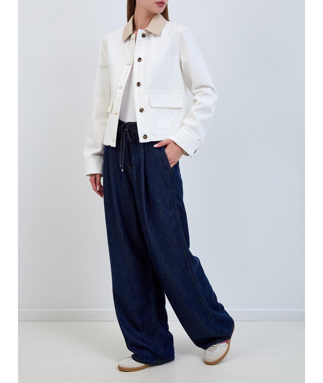 7 FOR ALL MANKIND Синие прямые джинсы, фото 2