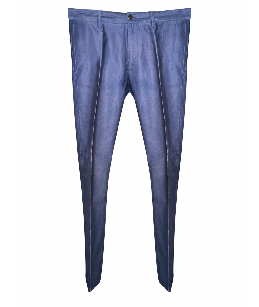 LOUIS VUITTON PRE-OWNED Темно-синие хлопковые повседневные брюки, фото 1