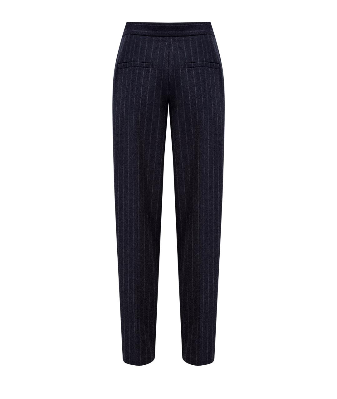 BRUNELLO CUCINELLI Серые шерстяные брюки узкие, фото 2