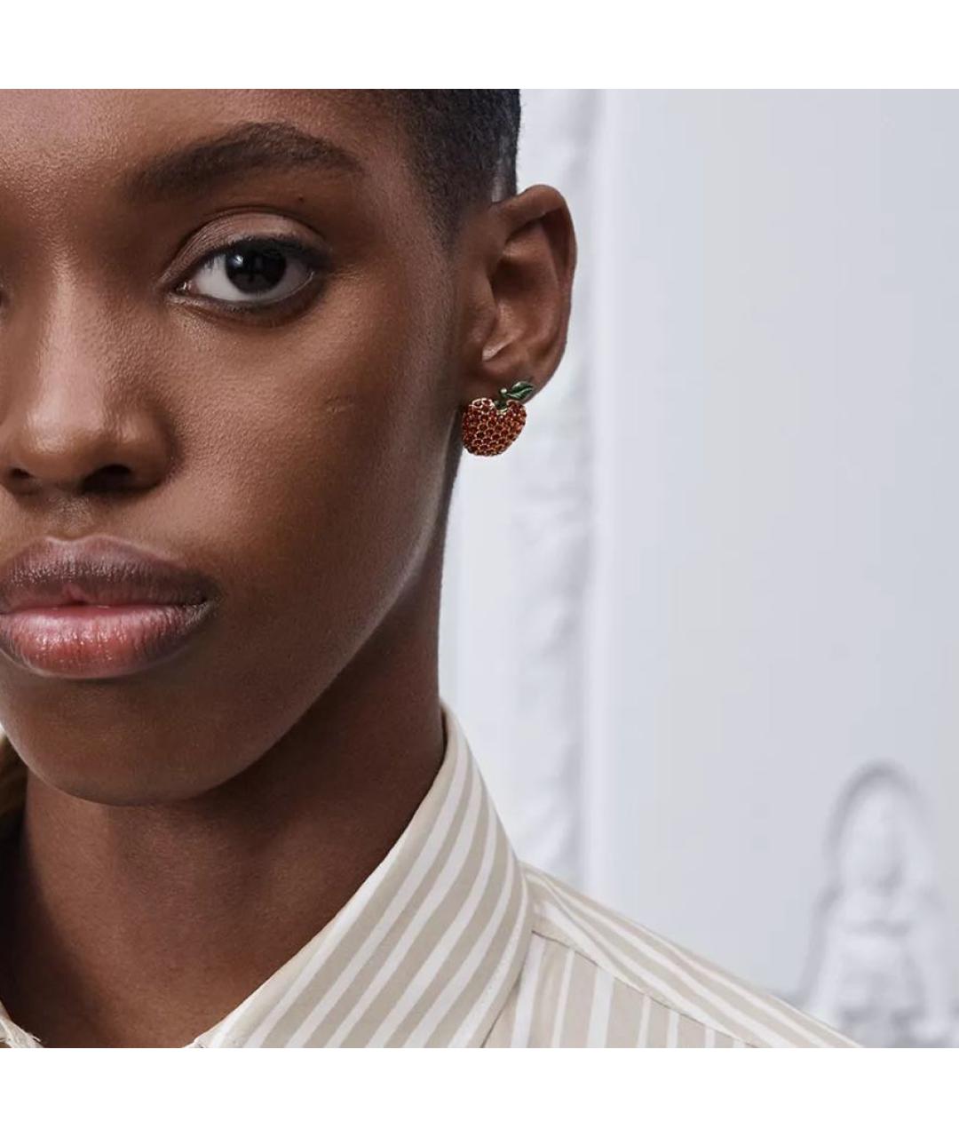 CHRISTIAN DIOR Красные серьги, фото 2