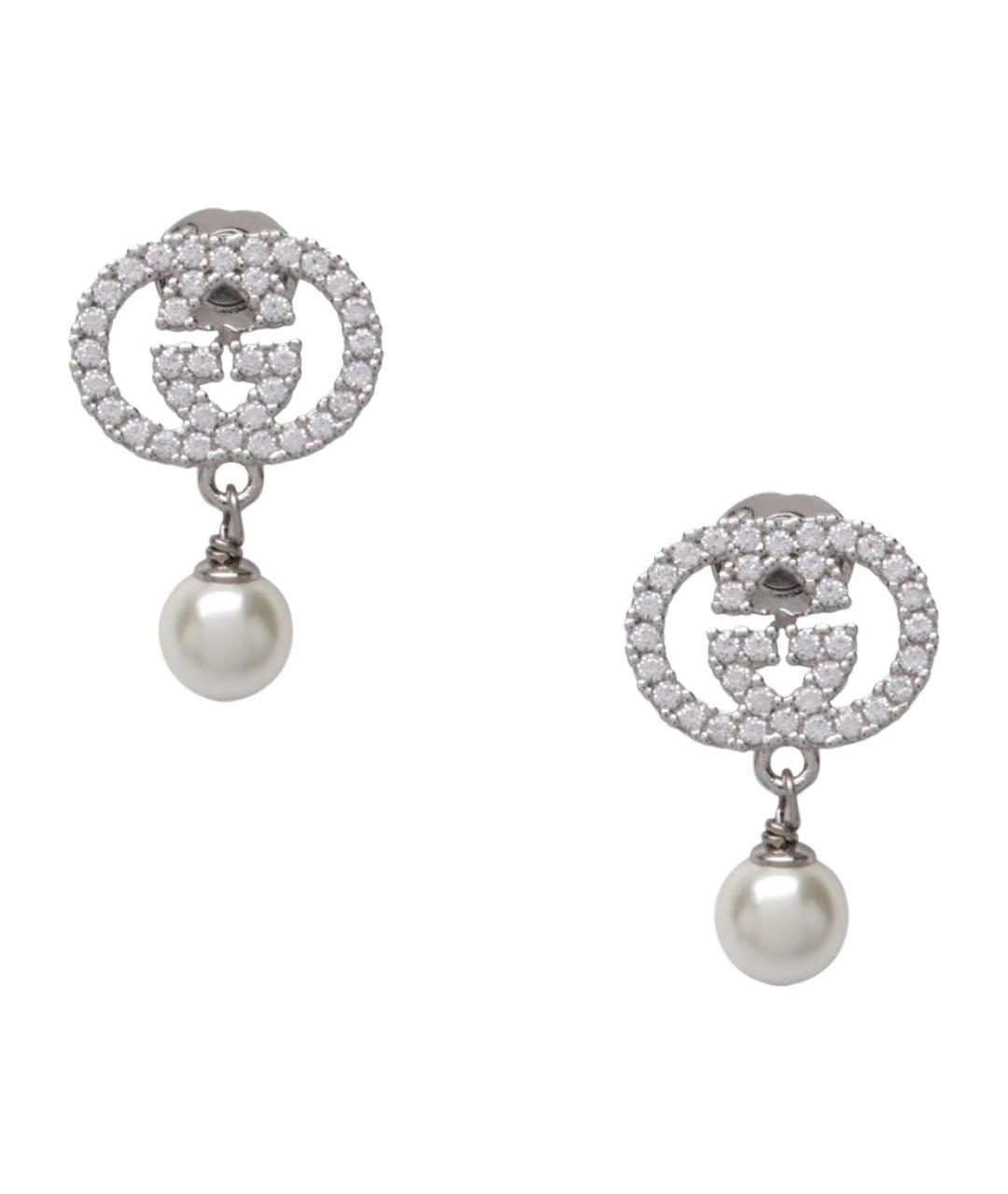 GUCCI Серебряные латунные серьги, фото 1
