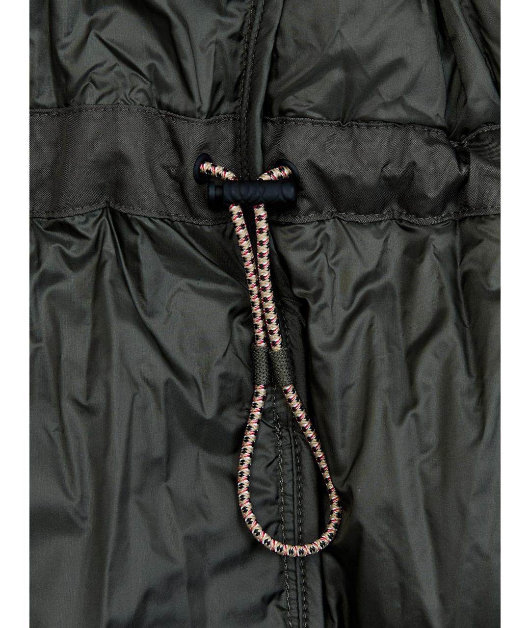 BURBERRY Хаки полиэстеровый пуховик, фото 6