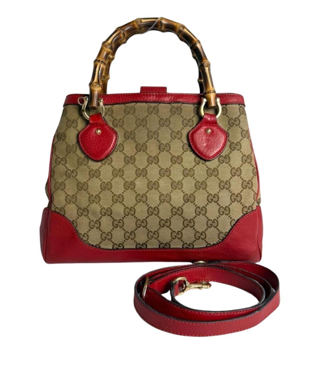 GUCCI Тканевая сумка с короткими ручками, фото 1