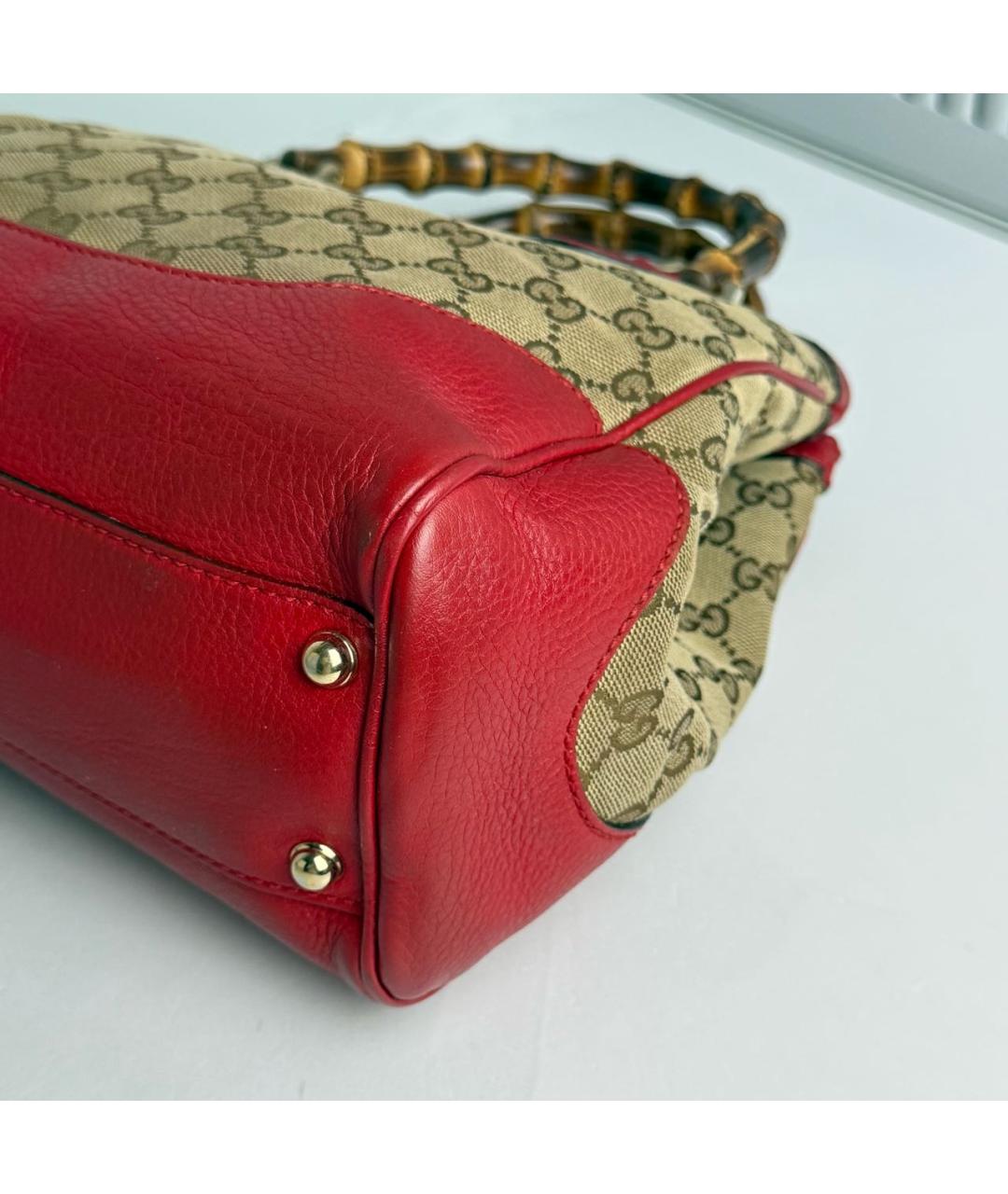 GUCCI Тканевая сумка с короткими ручками, фото 4