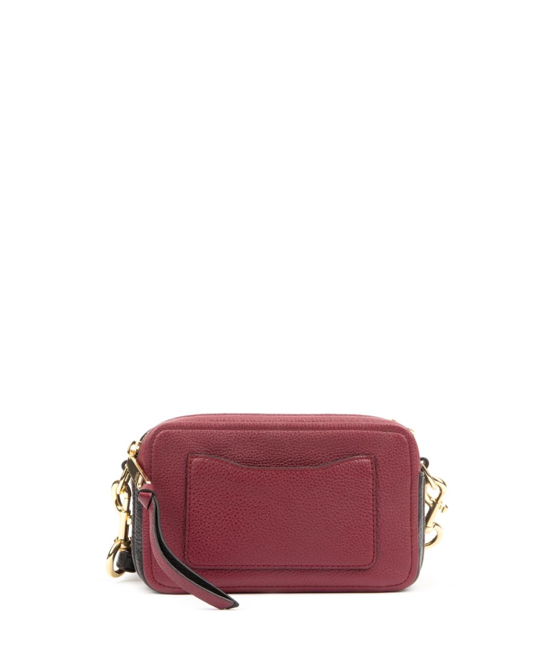 MARC JACOBS Бордовая кожаная сумка через плечо, фото 3