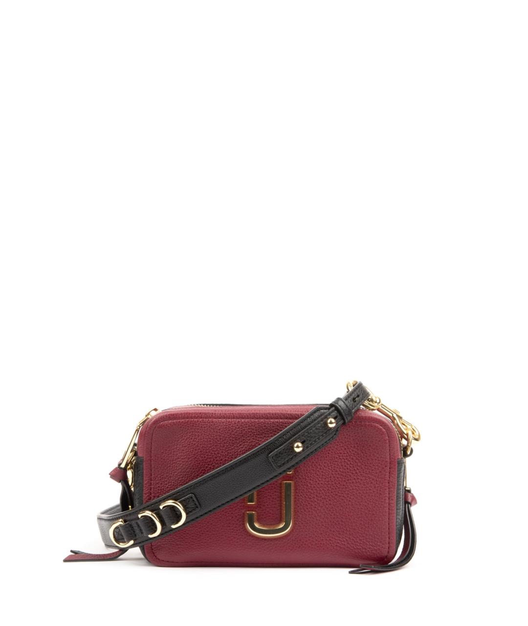 MARC JACOBS Бордовая кожаная сумка через плечо, фото 1