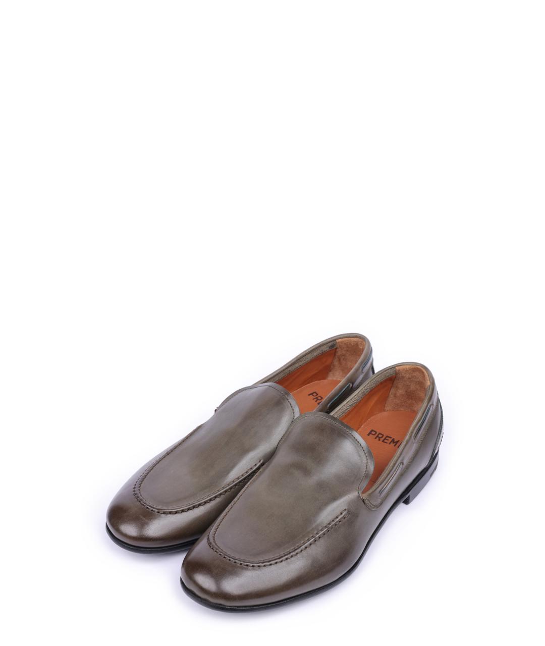 PREMIATA Хаки кожаные лоферы, фото 5