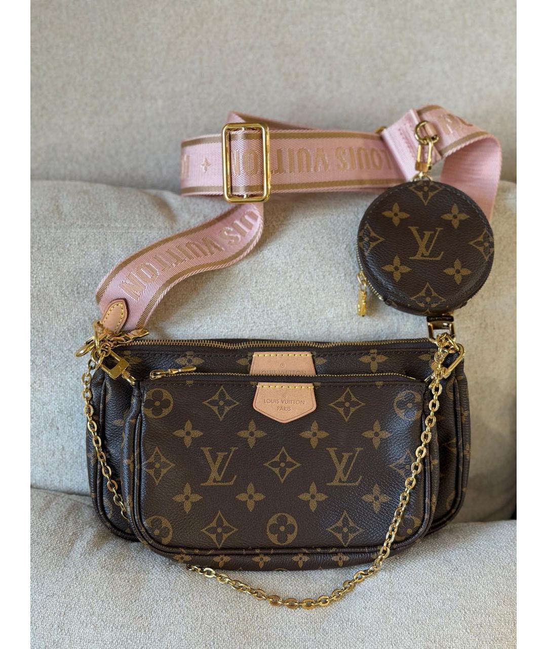 LOUIS VUITTON Коричневая сумка через плечо, фото 6