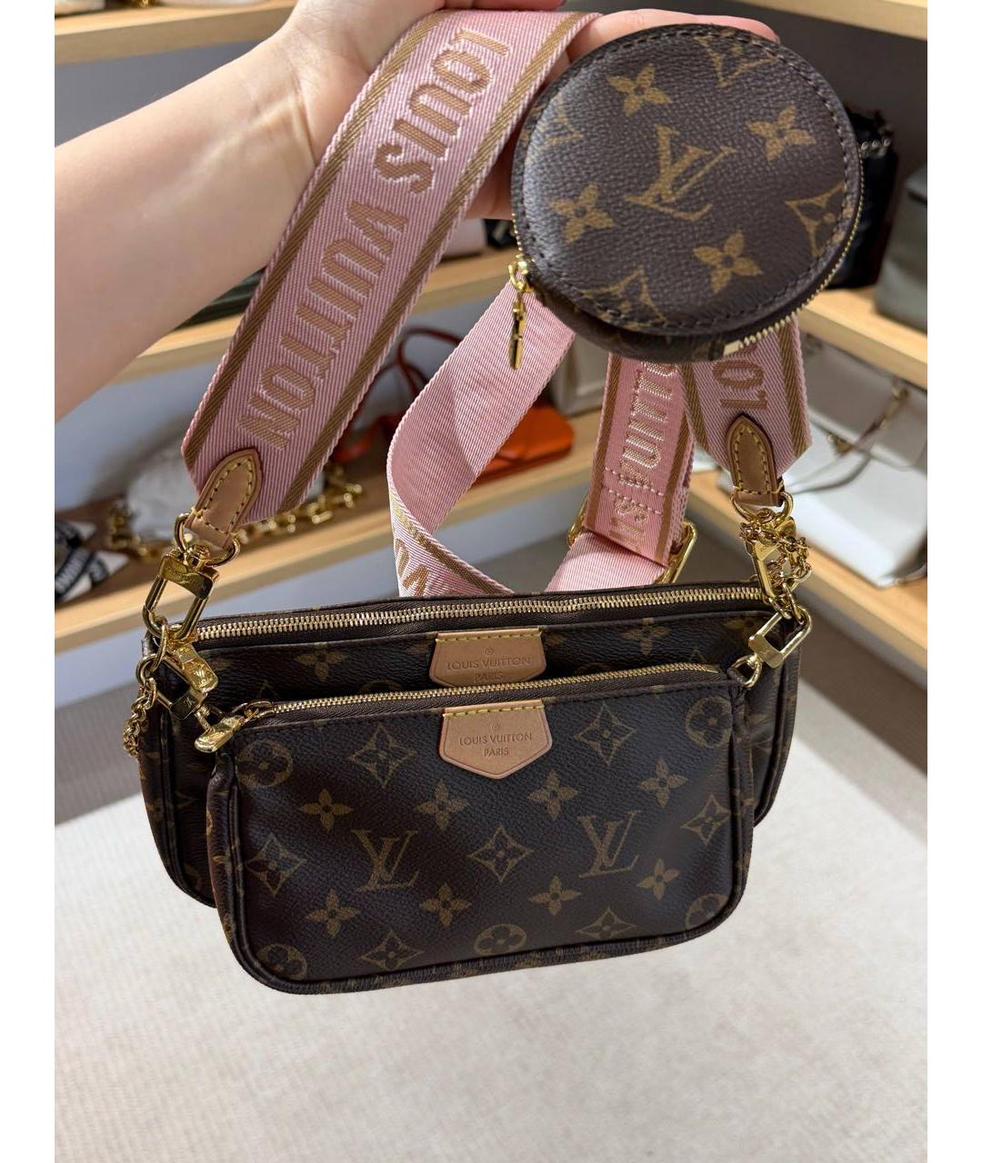 LOUIS VUITTON Коричневая сумка через плечо, фото 2