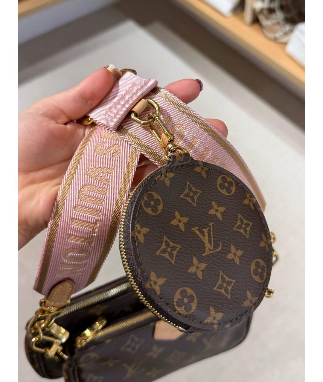LOUIS VUITTON Коричневая сумка через плечо, фото 4