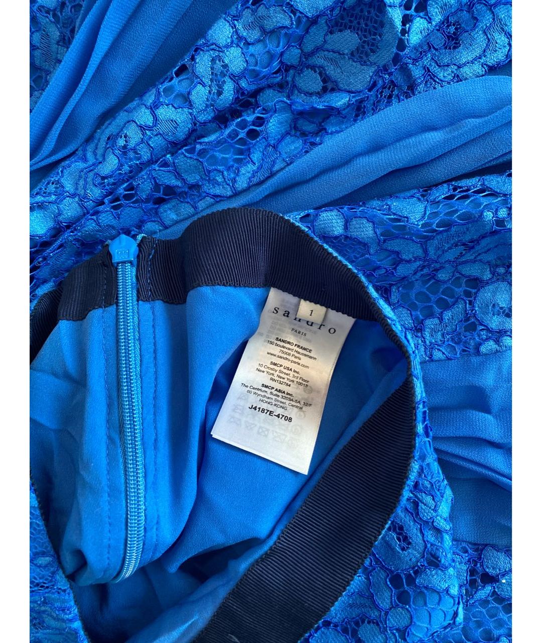 SANDRO Синяя полиамидовая юбка макси, фото 3