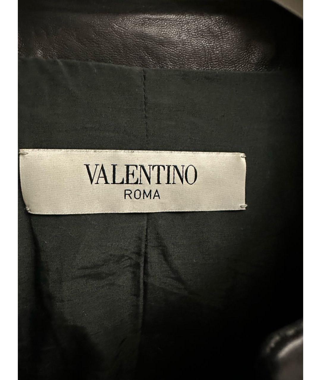 VALENTINO Черная кожаная куртка, фото 3
