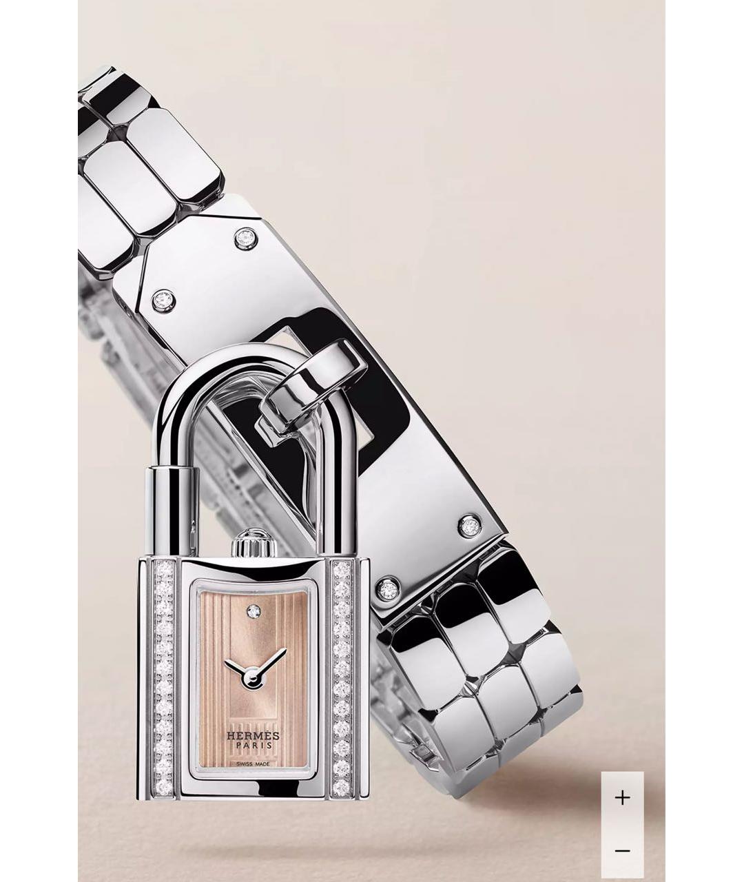 HERMES Серебряные металлические часы, фото 6