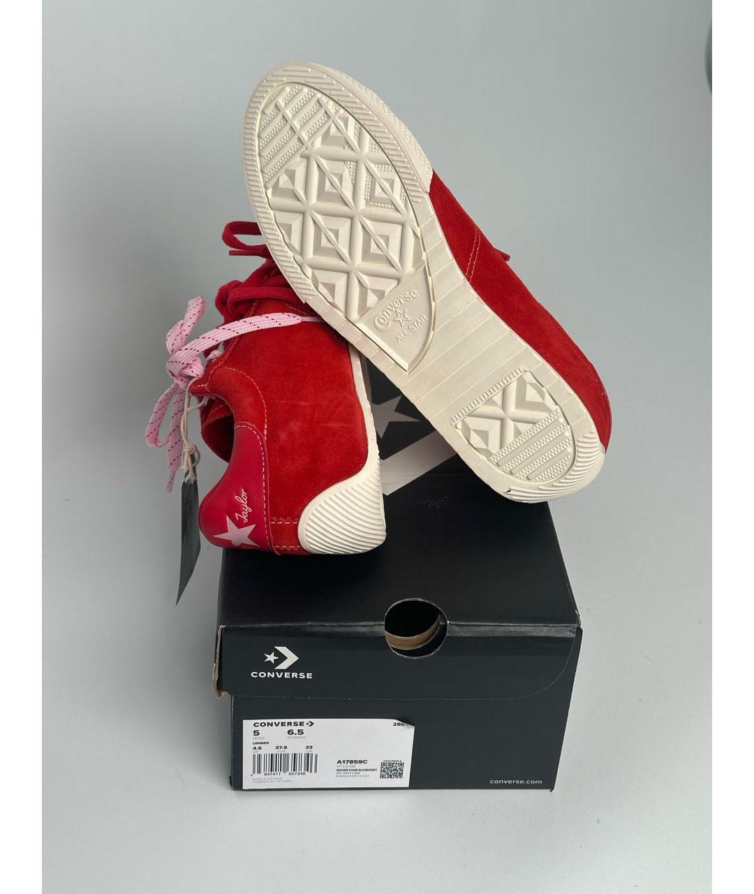 CONVERSE Красные замшевые кеды, фото 6