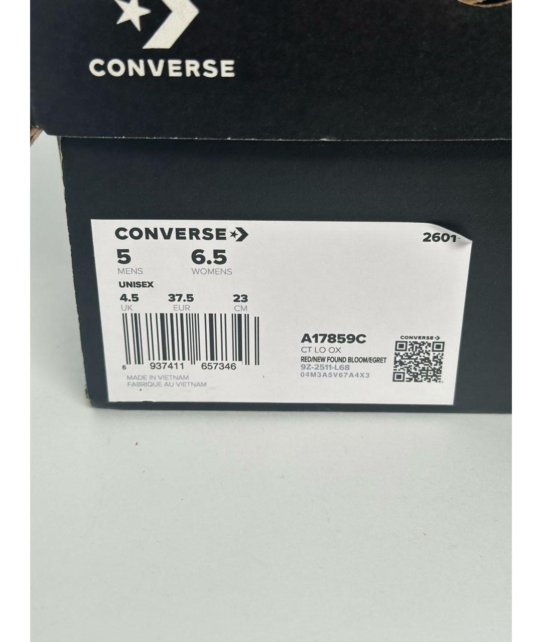 CONVERSE Красные замшевые кеды, фото 5