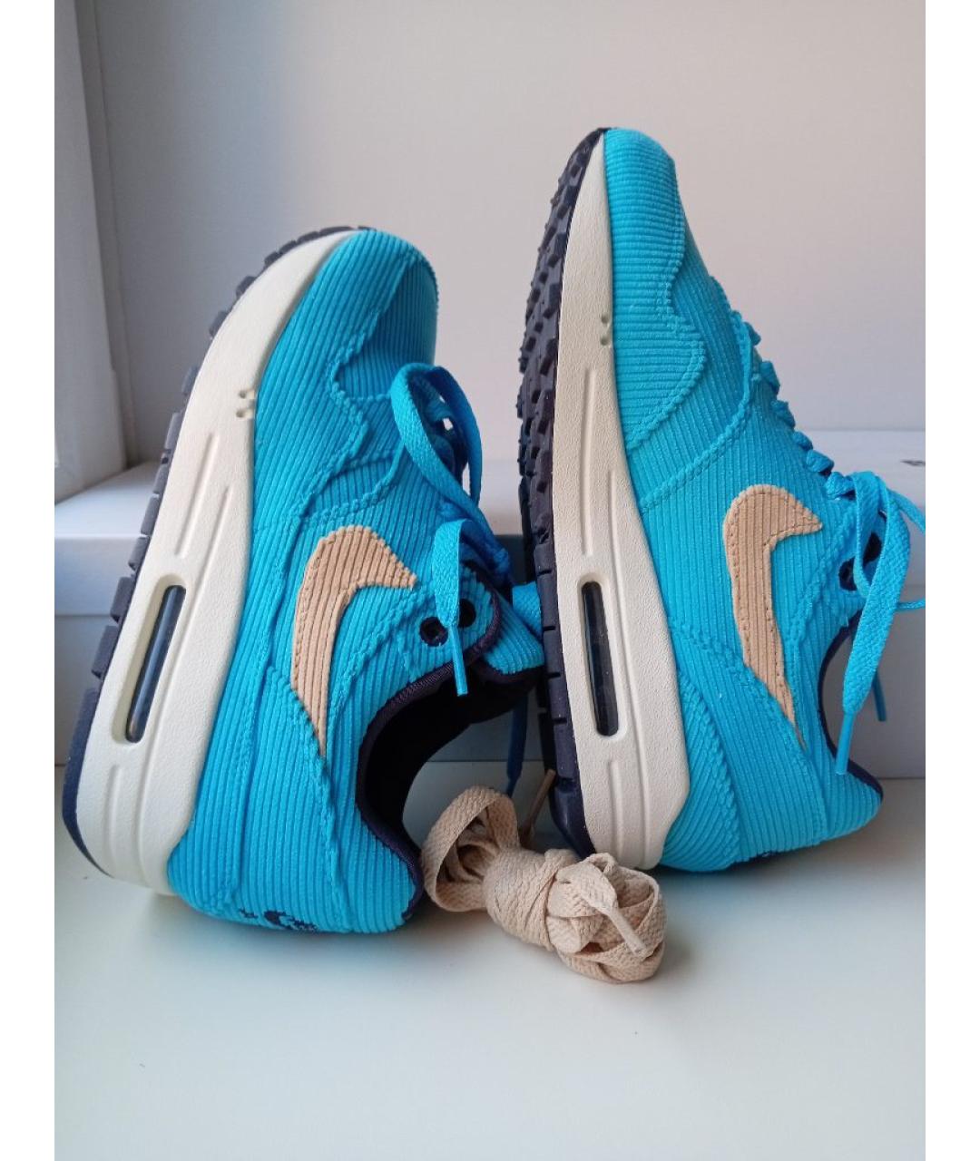 NIKE Бирюзовые текстильные кроссовки, фото 5