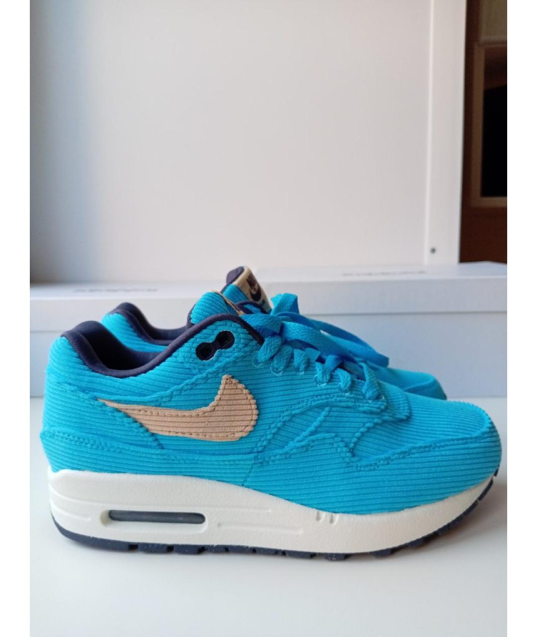 NIKE Бирюзовые текстильные кроссовки, фото 10