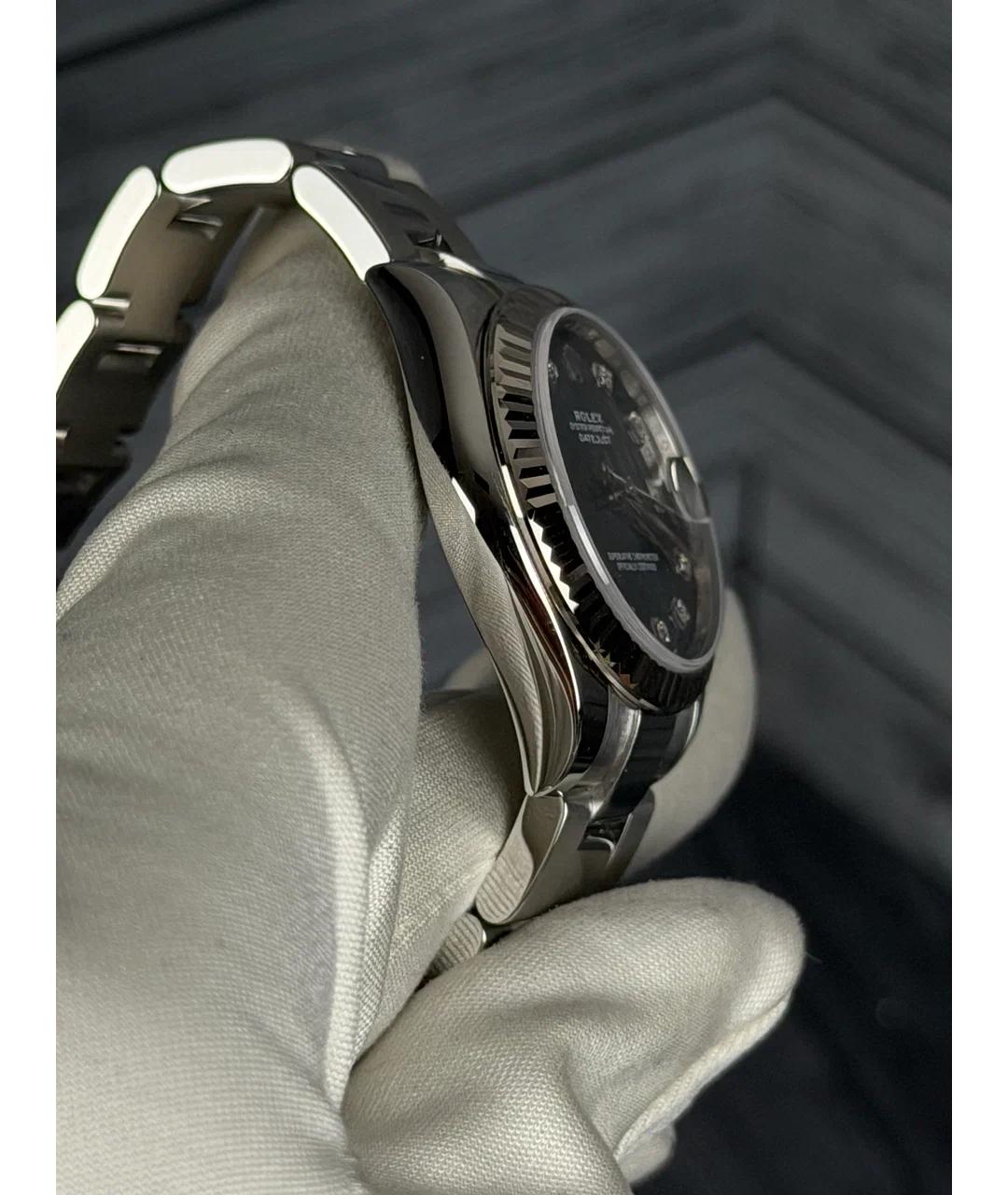 ROLEX Синие часы из белого золота, фото 4