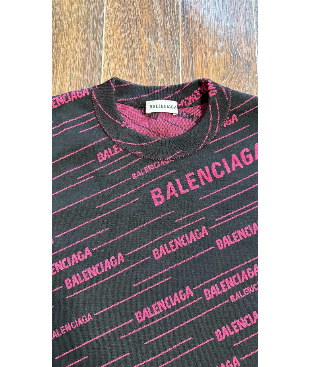 BALENCIAGA Бордовый джемпер / свитер, фото 3