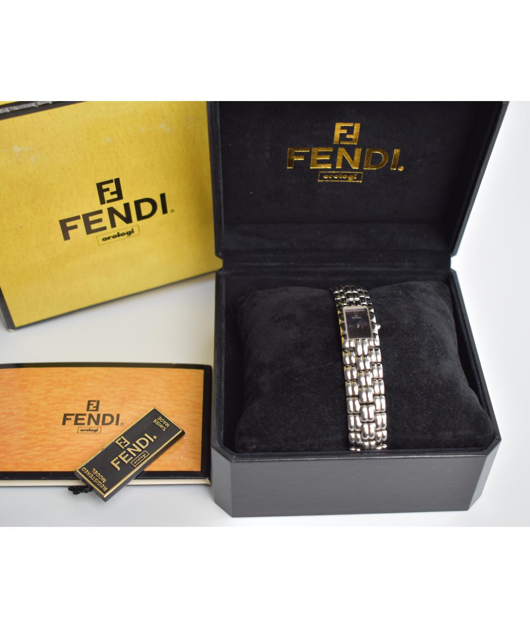 FENDI Серебряные часы, фото 4
